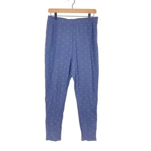 Nordstrom Polka Dot Leggings in Blue Rayon Nylon Spandex